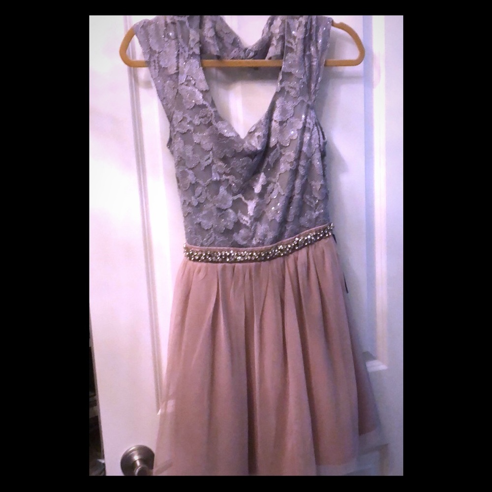 Lace tulle dress